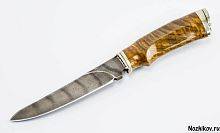 Военный нож  Авторский Нож из Дамаска №5